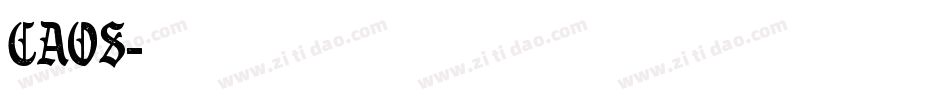 Caos字体转换
