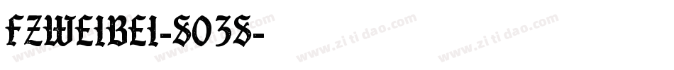 FZWeiBei-S03S字体转换