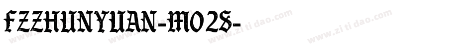 FZZhunYuan-M02S字体转换