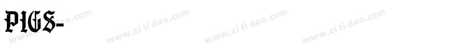 Pigs字体转换