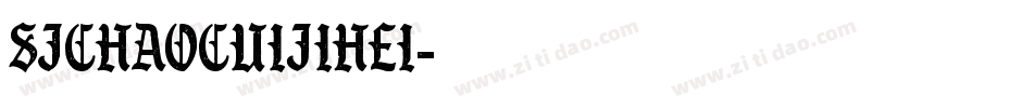 SJchaocuijihei字体转换
