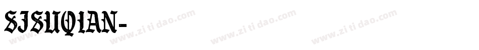 SJsuqian字体转换