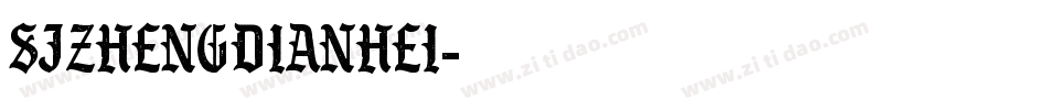 SJzhengdianhei字体转换
