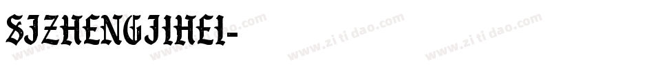SJzhengjihei字体转换