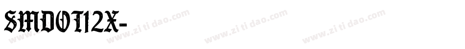 SMdot12x字体转换