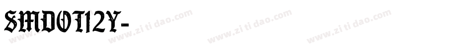 SMdot12y字体转换