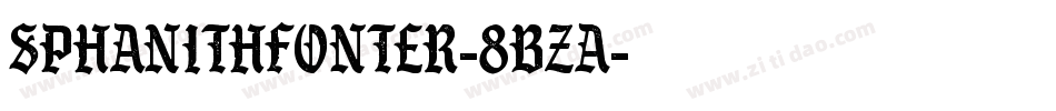 SPhanithFonter-8BzA字体转换