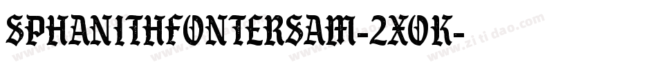 SPhanithFonterSam-2XOK字体转换