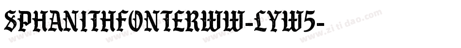 SPhanithFonterWw-lYw5字体转换