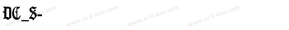dc_s字体转换