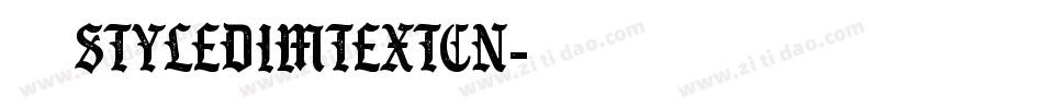 赫思styledimtextcn字体转换