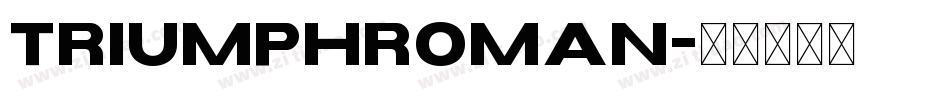 TriumphRoman字体转换