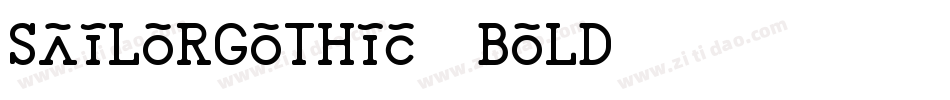 SailorGothic-Bold字体转换