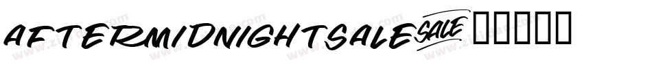 AfterMidnightSale字体转换