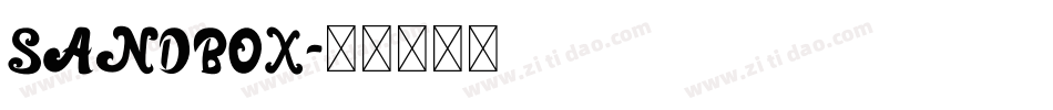 SANDBOX字体转换