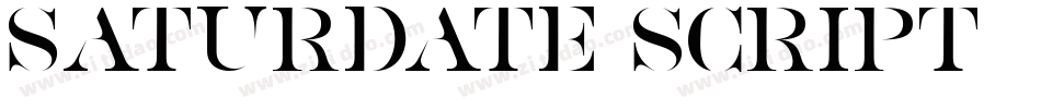 Saturdate-Script字体转换