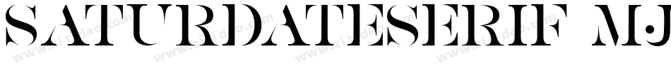 SaturdateSerif-MjyY字体转换