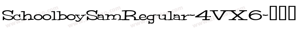 SchoolboySamRegular-4VX6字体转换