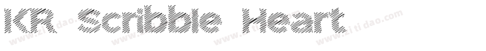 KR-Scribble-Heart字体转换