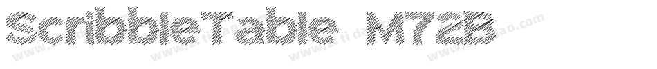 ScribbleTable-M72B字体转换