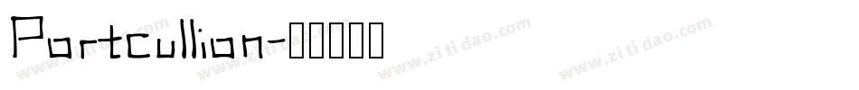 Portcullion字体转换