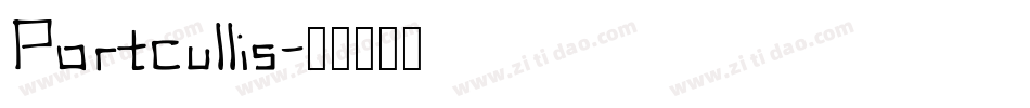 Portcullis字体转换