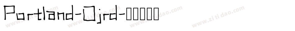 Portland-0jrd字体转换