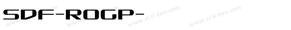 Sdf-rogp字体转换