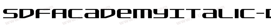 SdfAcademyItalic-dY9R字体转换