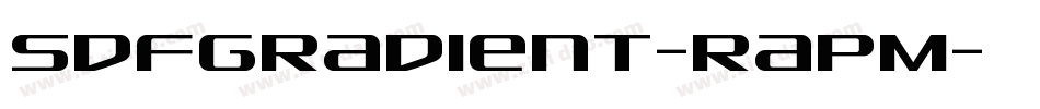 SdfGradient-RapM字体转换