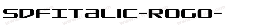 SdfItalic-rogO字体转换