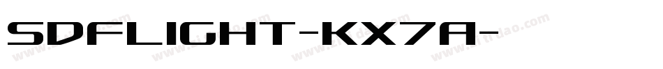 SdfLight-KX7A字体转换