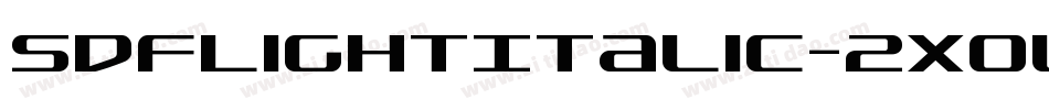 SdfLightItalic-2xOl字体转换