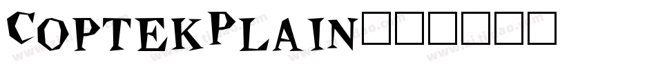 CoptekPlain字体转换