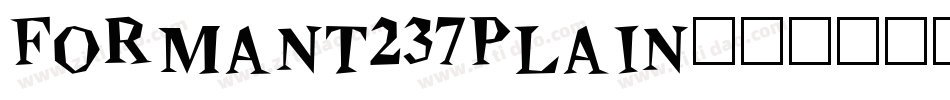 Formant237Plain字体转换