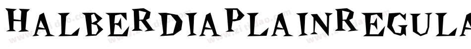 HalberdiaPlainRegular-nRxB0字体转换