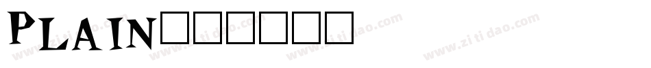 Plain字体转换
