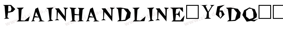 Plainhandline-Y6dq字体转换