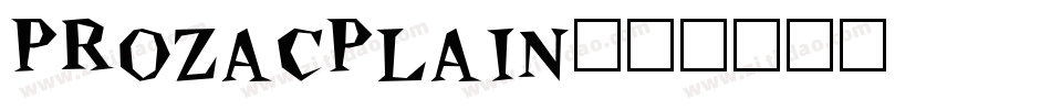 ProzacPlain字体转换