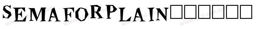 SemaforPlain字体转换