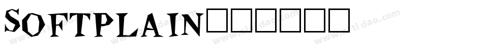 Softplain字体转换