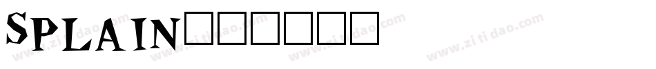 Splain字体转换