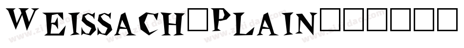 Weissach-Plain字体转换