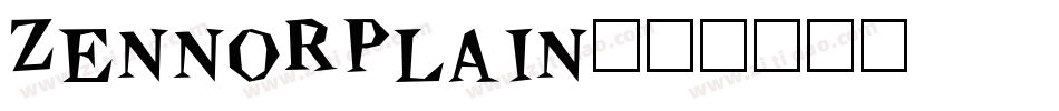 ZennorPlain字体转换