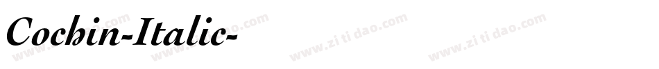 Cochin-Italic字体转换