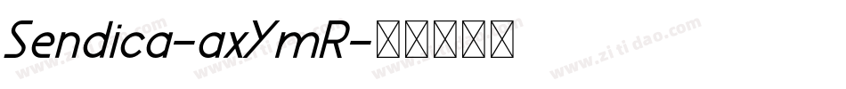 Sendica-axYmR字体转换