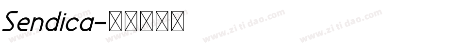 Sendica字体转换