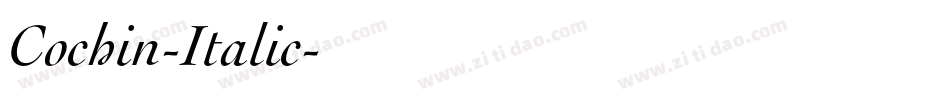Cochin-Italic字体转换