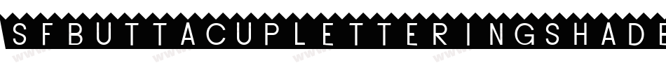 SfButtacupLetteringShaded-PZgE字体转换
