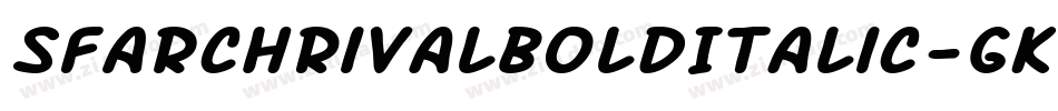 SfArchRivalBoldItalic-GKDa字体转换